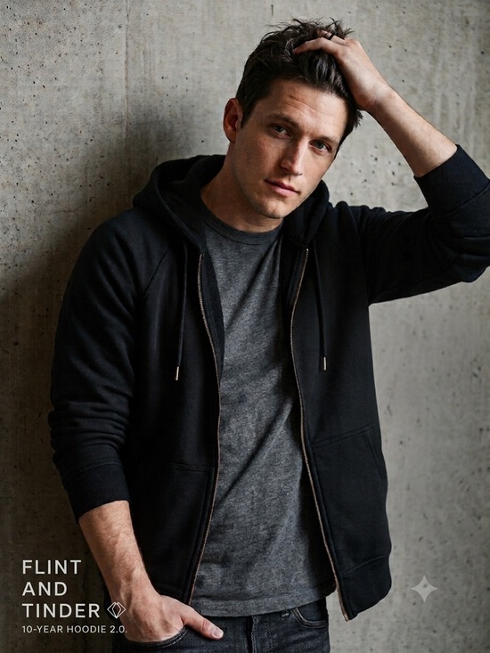 flint and tinder Other - NIB Flint and Tinder 10-Year Full Zip Hoodie 2.0 Black Large Factory Sealed